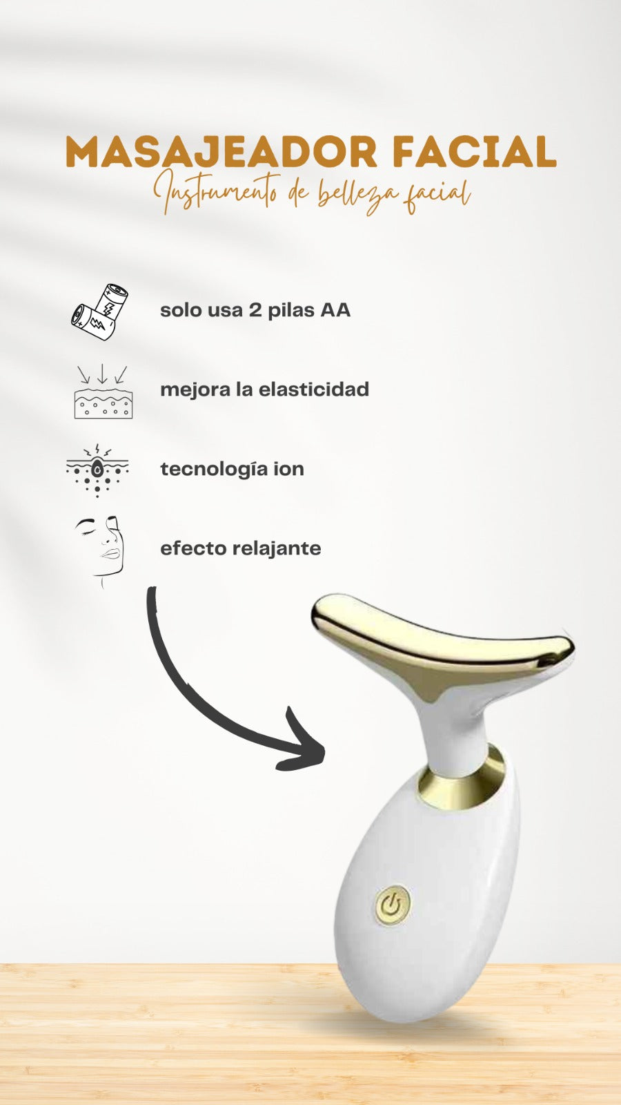 🌸 MASAJEADOR FACIAL IÓNICO PORTÁTIL – TECNOLOGÍA PARA EL CUIDADO AVANZADO DE LA PIEL